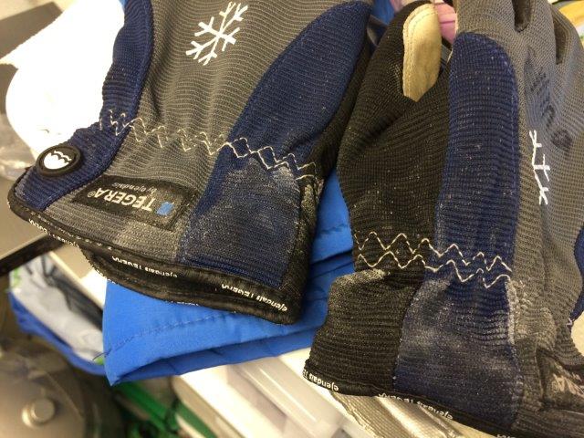 My salty gloves.